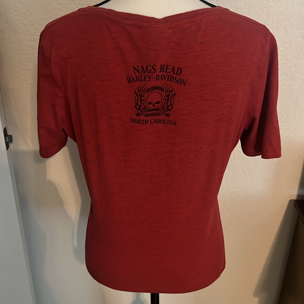 Harley-Davidson Bold Red Tee Nags Head NC - Picture 5 of 5